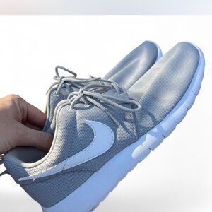 Nike Light Gray and White Athletic Shoes